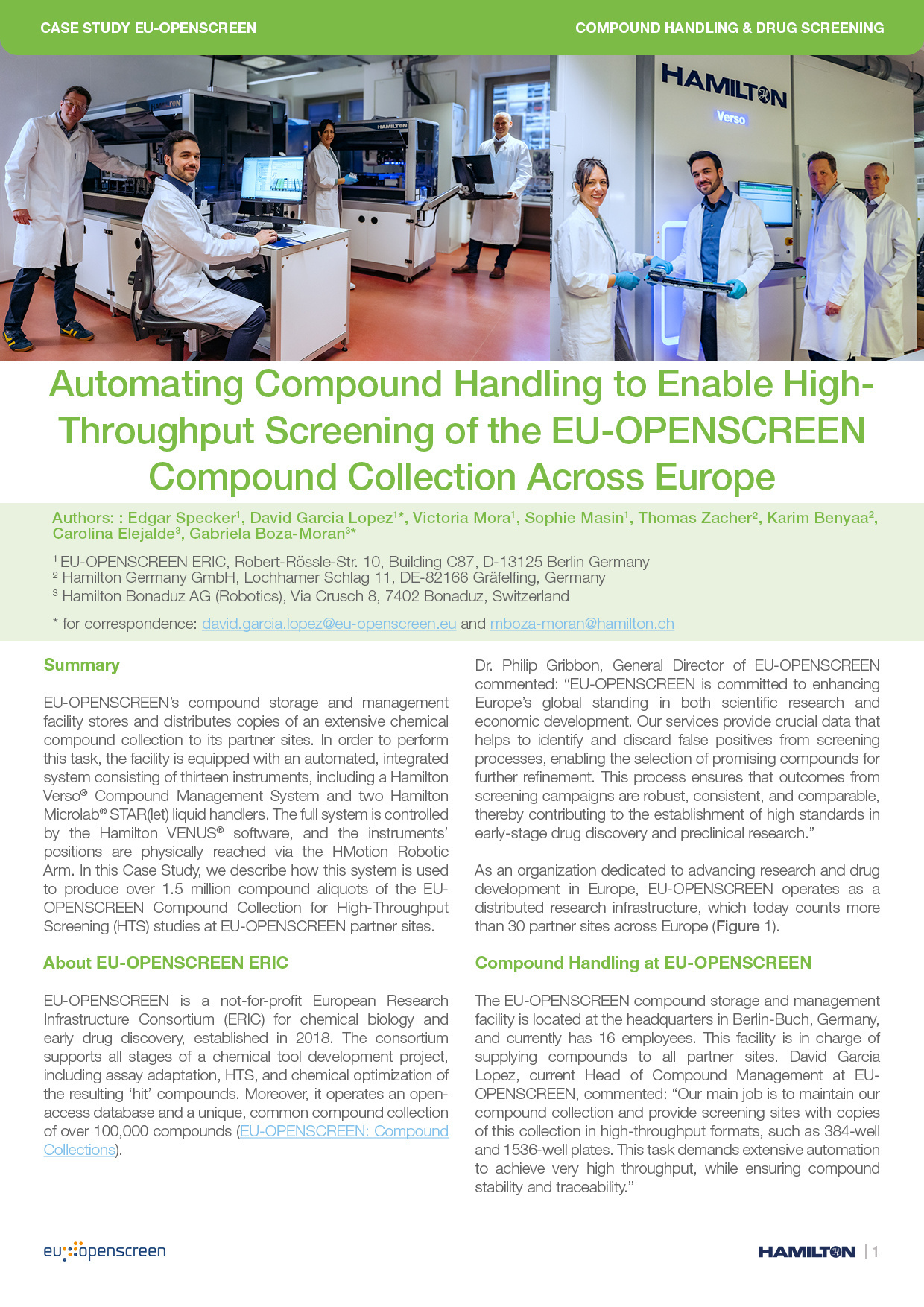 Hamilton Htp Screening Methods HTP Screening with Automated Compound Handling